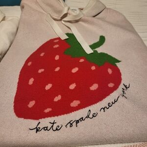 Kate Spade Pink Hoodie with Strawberry Design